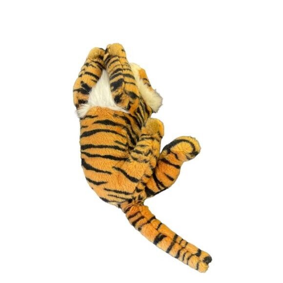 Realistic Orange & Black Striped Tiger Stuffed Animal Plush Toy - Picture 3 of 5